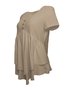 Damen Unifarben Kurzarm T-Shirts T-Shirt Rundhals Lässig Sommer Oberteile