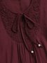 Damen Geblümt Langarm T-Shirts T-Shirt Rundhals Jacquard Lässig Frühling/Herbst Oberteile
