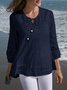 Damen Geblümt Langarm T-Shirts T-Shirt Rundhals Jacquard Lässig Frühling/Herbst Oberteile