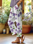 Damen Geblümt Lang Hose Lässig Frühling/Herbst Hose