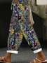 Damen Geblümt Lang Hose Lässig Frühling/Herbst Hose