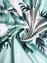 Damen Geblümt Print Zweiteiliges Set Täglich Kurzarm Lässig Sommer Mantel mit Rock Matching Set