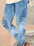 Damen Geblümt Lässig Alle Jahreszeiten Print Lang Leggings