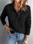 Damen Unifarben Stehkragen Nahtverarbeitung Retro Frühling/Herbst Langarm Sweatshirt
