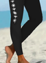 Damen Geblümt Lässig Alle Jahreszeiten Print Lang Leggings