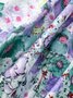 Damen Geblümt Print Zweiteiliges Set Täglich Langarm Lässig Frühling/Herbst Bluse mit Hose Matching Set