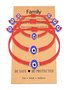 Teuflisch Ösen Rot Geflochten Armband Familie Schwarz Abstandshalter Korn Eltern-Kind Armband Teuflisch Ösen Geflochten Armband Set