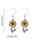Retro Einfach Sonnenblume Ohrringe Pendant Damen Fashion Beliebt Bohemien Pflanze Blume Ohrringe