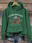 Damen Halloween Frühling/Herbst Langarm Retro Täglich Kapuze