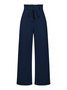 Damen Unifarben Lang Elastische Taille Hose Lässig Frühling/Herbst Hose