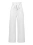 Damen Unifarben Lang Elastische Taille Hose Lässig Frühling/Herbst Hose