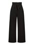 Damen Unifarben Lang Elastische Taille Hose Lässig Frühling/Herbst Hose