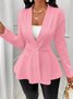 Damen Frühling/Herbst Oberbekleidung Retro Jacquard Geometrisch Langarm Halb offener Kragen Jacke