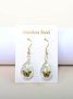 Schmetterling Zeit Juwel Getrocknet Blume Schleierkraut Spitze Blume Pastoral Stil Glas Ohrringe