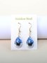 Schmetterling Zeit Juwel Getrocknet Blume Schleierkraut Spitze Blume Pastoral Stil Glas Ohrringe