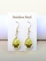 Schmetterling Zeit Juwel Getrocknet Blume Schleierkraut Spitze Blume Pastoral Stil Glas Ohrringe