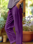 Damen Unifarben Lang Hose Lässig Frühling/Herbst Hose