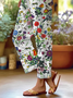 Damen Geblümt Lang Hose Lässig Frühling/Herbst Hose
