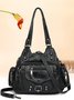 Retro Modisch eine Schulter Umhängetasche Handtasche Gewaschen Weich Leder Damen Tasche