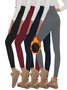 Damen Unifarben Lässig Alle Jahreszeiten Knöchelhose Leggings