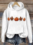 Damen Ahornblatt Frühling/Herbst Print Langarm Lässig Täglich Kapuze