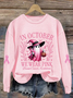 Damen Geblümt Rundhals Print Lässig Frühling/Herbst Langarm Sweatshirt