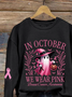 Damen Geblümt Rundhals Print Lässig Frühling/Herbst Langarm Sweatshirt