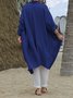 Damen Unifarben Frühling/Herbst Aufdecken Retro Nahtverarbeitung Leicht Strickjacke