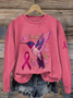Damen Geblümt Rundhals Print Lässig Frühling/Herbst Langarm Sweatshirt