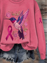 Damen Geblümt Rundhals Print Lässig Frühling/Herbst Langarm Sweatshirt