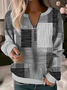 Damen Abstrakt Rundhals Print Lässig Frühling/Herbst Langarm Sweatshirt