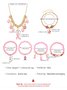 Brust Marker echt Golden Galvanisiert Pink Band Damen Gesundheit Perle Armband Halskette Set ins Shambhala Schmuck