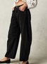 Schnalle Baumwolle Weit Lässig Damen Weit Hose mit Weitem Bein Mitte-niedrig Erheben Gewaschen Krummsäbel Hose Jeans