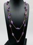 Amethyst modisch Temperament Täglich Pendeln Einfach Vielseitig Armband Schlüsselbein Kette Pullover Kette