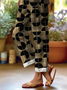 Damen Geometrisch Lang Hose Lässig Frühling/Herbst Hose