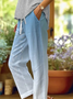 Damen Farbverlauf Lang Hose Lässig Frühling/Herbst Hose