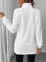 Damen Unifarben Langarm T-Shirts T-Shirt Rundhals Lässig Frühling/Herbst Oberteile