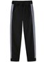 Damen Geometrisch Nahtverarbeitung Zweiteiliges Set Täglich Langarm Lässig Frühling/Herbst Bluse mit Hose Matching Set