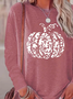 Damen Halloween (Kürbis) Langarm T-Shirts T-Shirt Rundhals Print Lässig Frühling/Herbst T-Shirt mit Grafik Oberteile