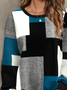 Damen Abstrakt Rundhals Print Lässig Frühling/Herbst Langarm Sweatshirt