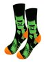 Halloween Große Größen Baumwolle Socken Herbst und Winter Neu Hexe Kürbis Schloss Mittelrohr Socken