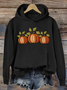 Damen Halloween (Kürbis) Frühling/Herbst Print Langarm Lässig Täglich Kapuze