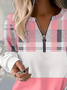Damen Abstrakt Rundhals Print Lässig Frühling/Herbst Langarm Sweatshirt