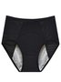 Unifarben Nahtverarbeitung Sport Menstruation Hose Besondere Sanitär Hose Übergröße Hohe Taille Bequem Menstruation Slips Höschen