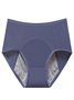 Unifarben Nahtverarbeitung Sport Menstruation Hose Besondere Sanitär Hose Übergröße Hohe Taille Bequem Menstruation Slips Höschen