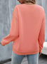 Damen Herz/Herz Rundhals Print Lässig Frühling/Herbst Langarm Sweatshirt