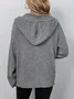 Damen Unifarben Frühling/Herbst Aufdecken Retro Nahtverarbeitung Leicht Strickjacke