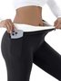Damen Unifarben Lässig Alle Jahreszeiten Knöchelhose Leggings