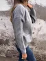 Damen Frühling/Herbst Oberbekleidung Retro Nahtverarbeitung Unifarben Langarm Stehkragen Jacke