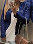 Damen Frühling/Herbst Oberbekleidung Retro Nahtverarbeitung Unifarben Langarm Stehkragen Jacke